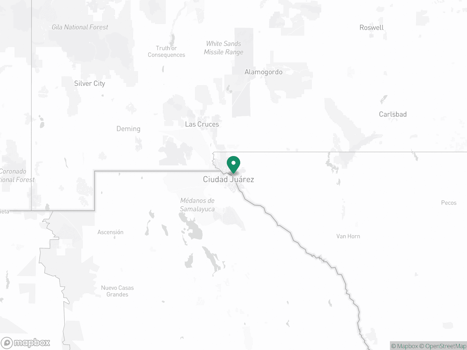 Practice Location Map